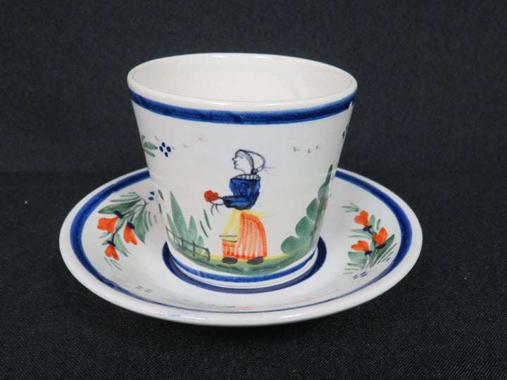 Henriot Quimper Demitasse Cups and Saucers