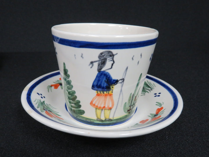Henriot Quimper Demitasse Cups and Saucers
