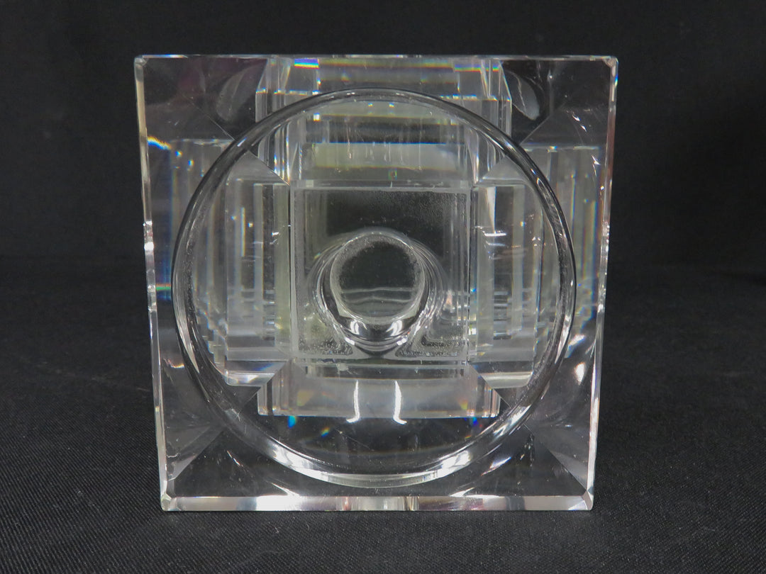 Stacked Glass Candlesticks