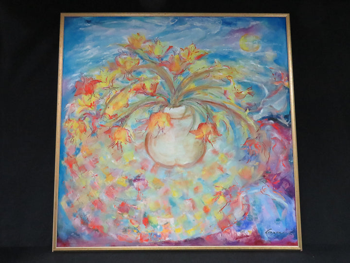Gloria Connan Original Floral Oil Painting