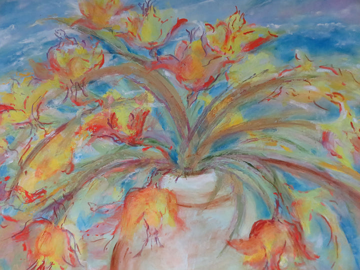 Gloria Connan Original Floral Oil Painting