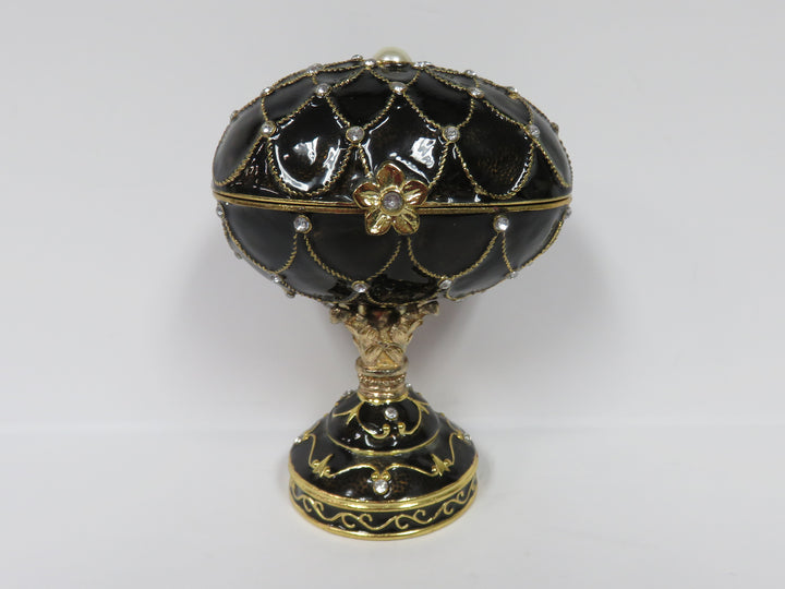 Enameled Musical Trinket Box