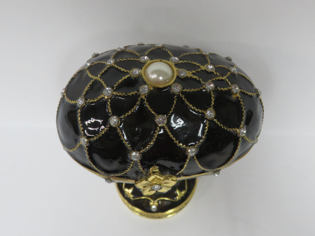 Enameled Musical Trinket Box