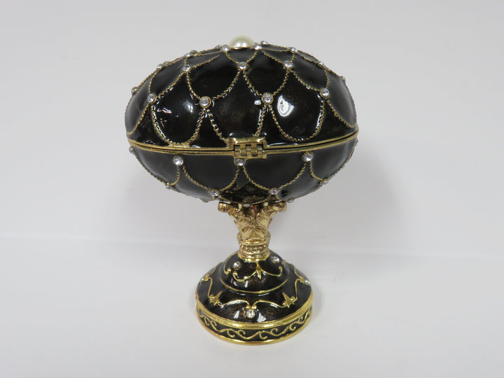 Enameled Musical Trinket Box
