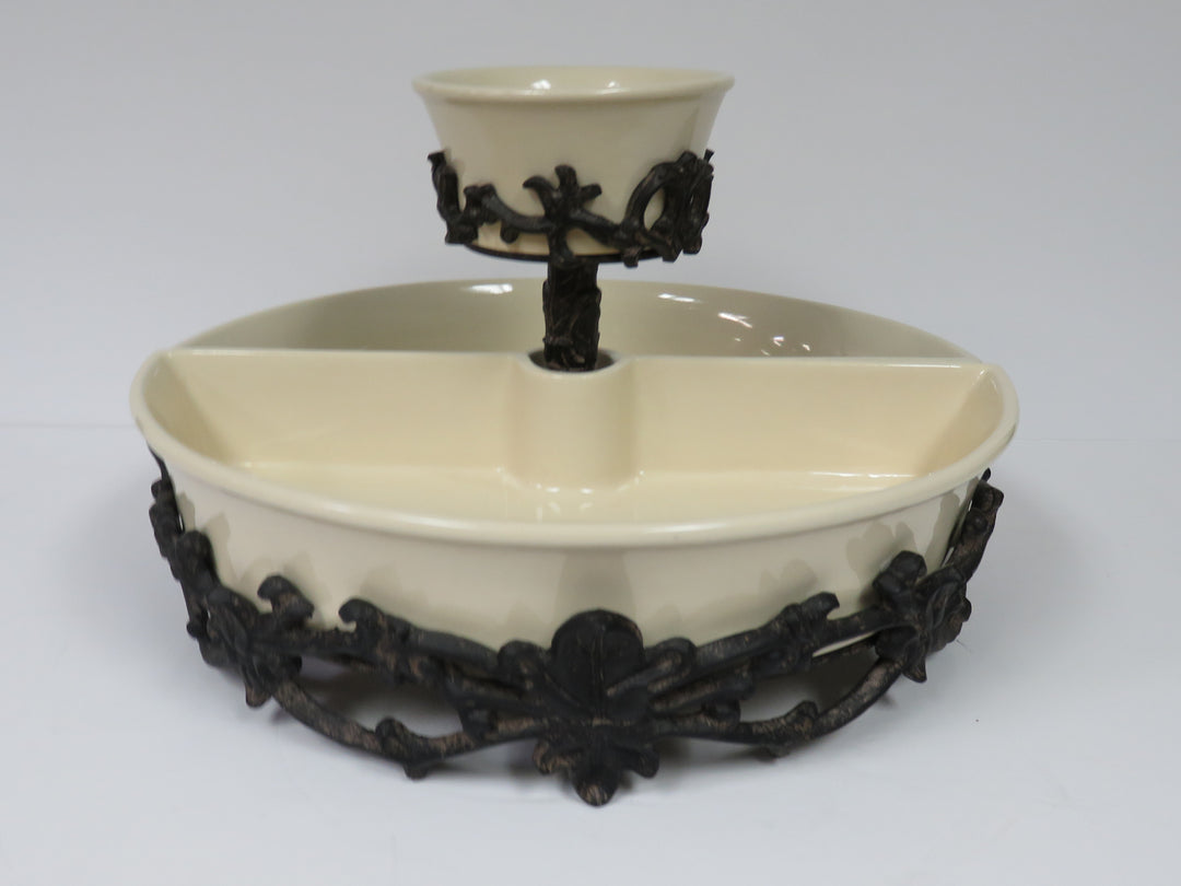 Acanthus Sectioned Serving Dish