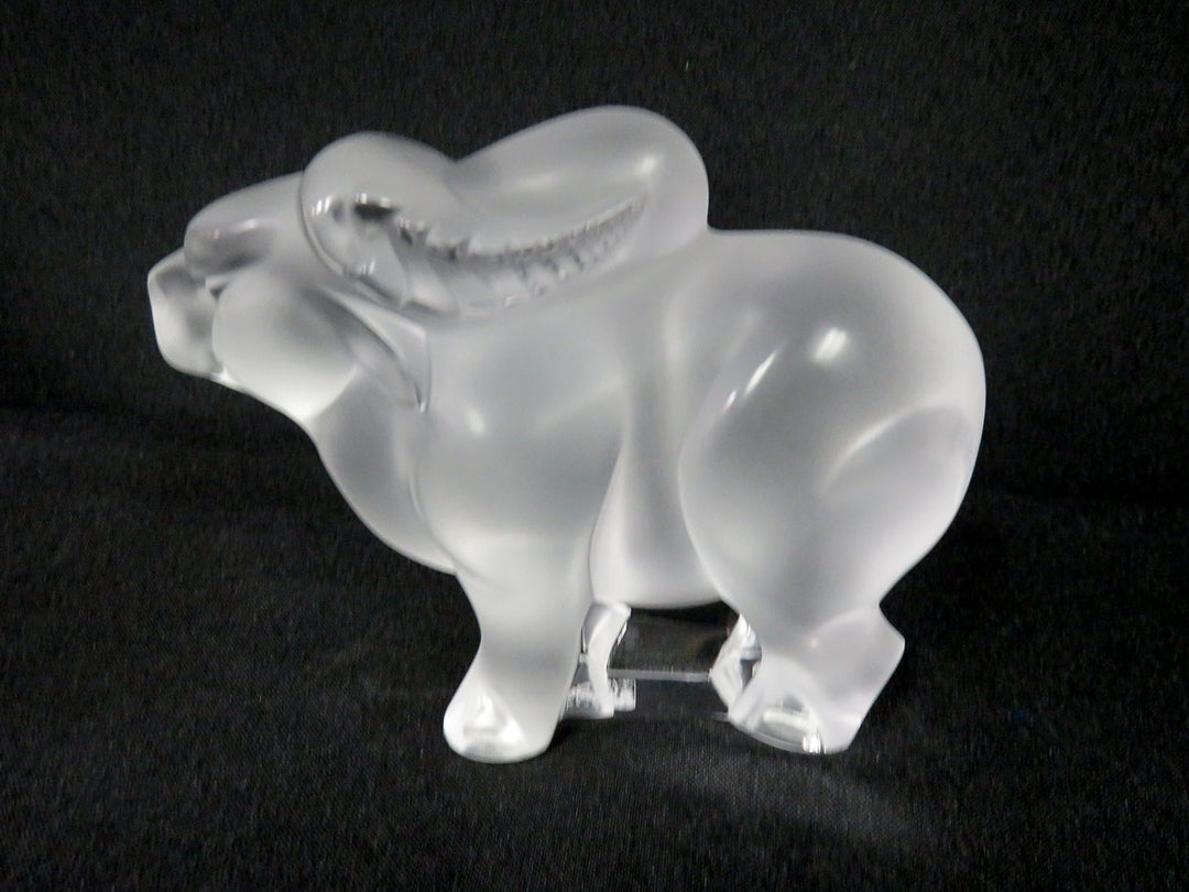 Lalique Buffalo-Ox Figurine