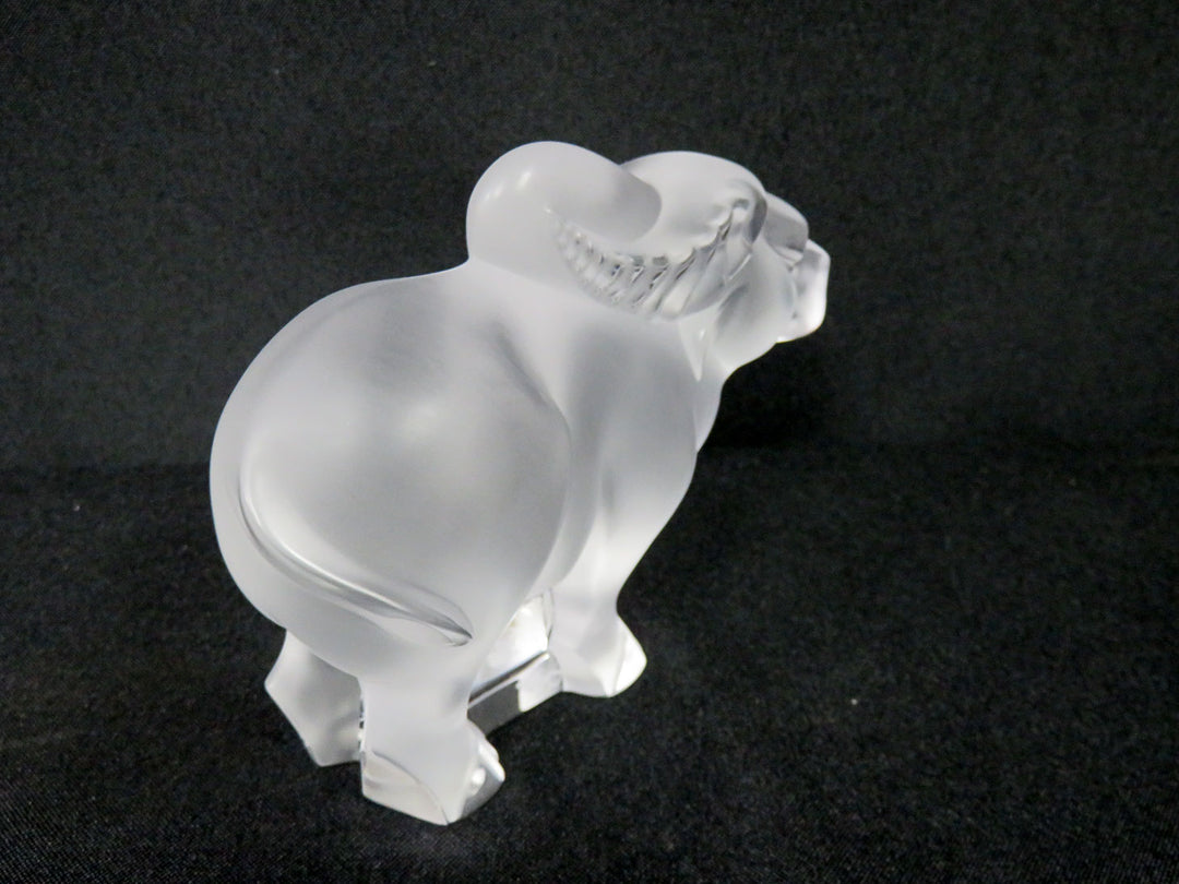 Lalique Buffalo-Ox Figurine