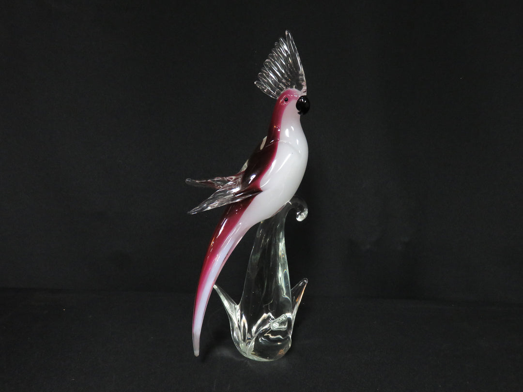 Formia Vetri Di Murano Cockatoo Figurine