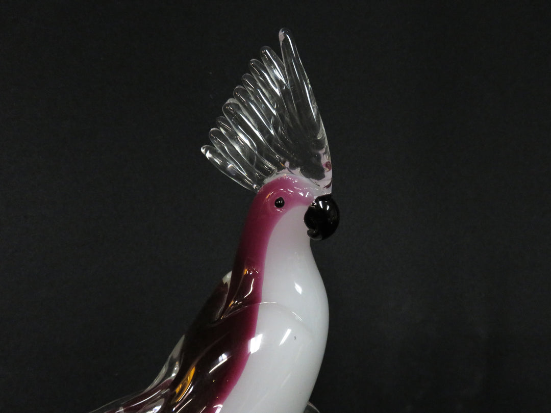 Formia Vetri Di Murano Cockatoo Figurine