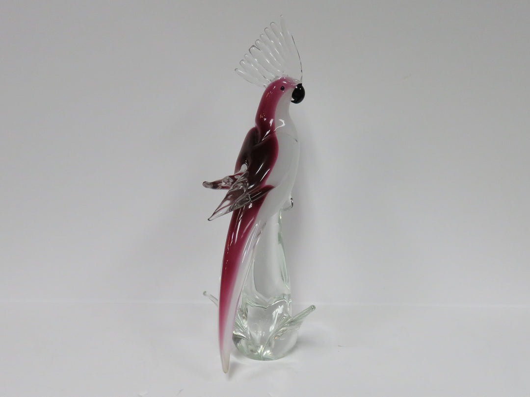 Formia Vetri Di Murano Cockatoo Figurine