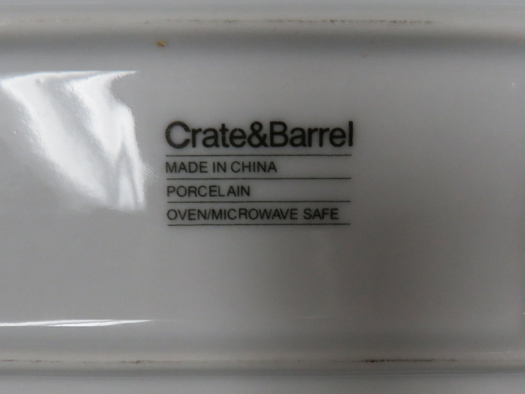Large White Crate & Barrel Platter