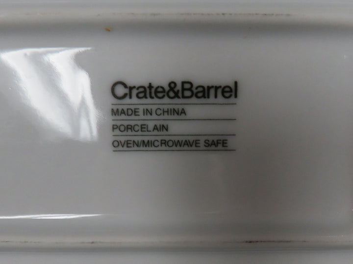 Large White Crate & Barrel Platter