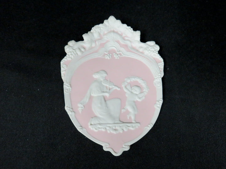 Pair of Pink Jasperware Plaques