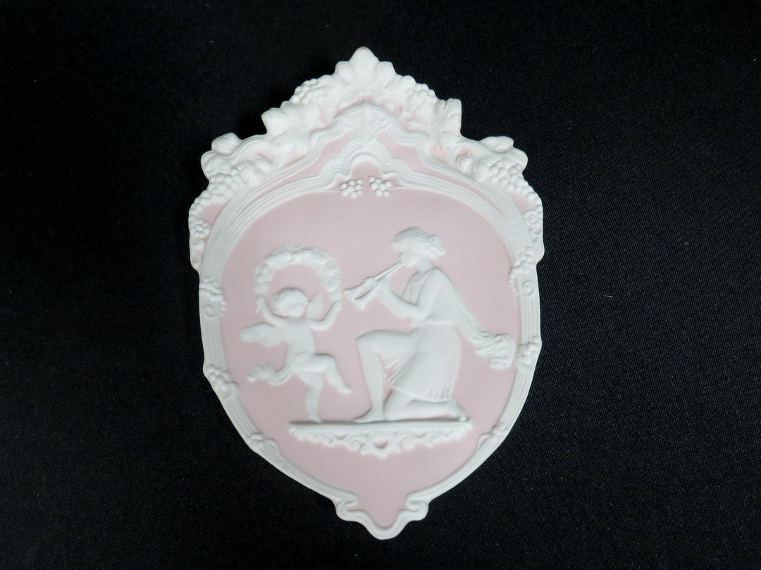 Pair of Pink Jasperware Plaques