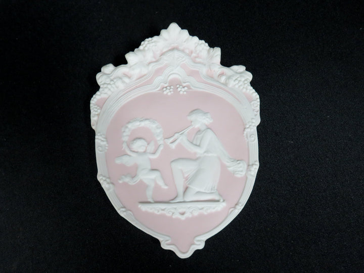 Pair of Pink Jasperware Plaques
