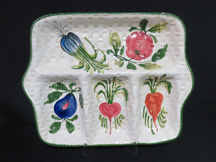 Hand Painted Divided Dish