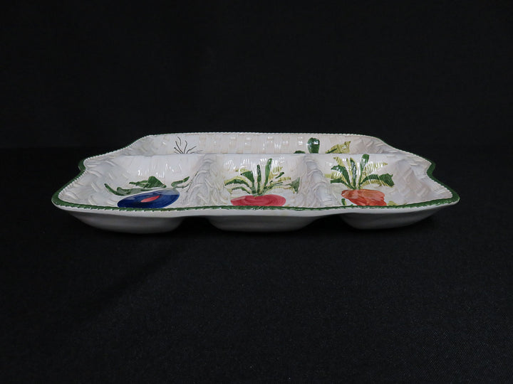 Hand Painted Divided Dish