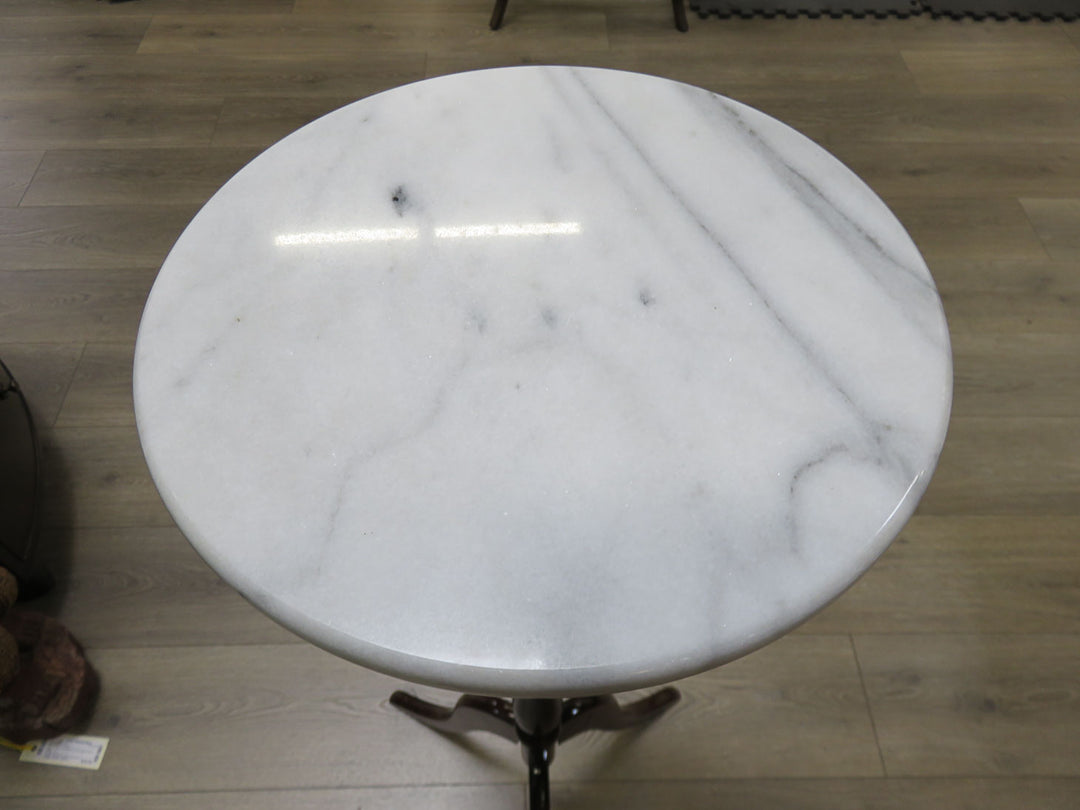 Wood & Marble Plant Stand