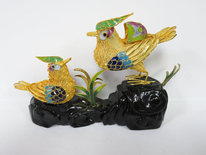 Cloisonne Enameled Birds