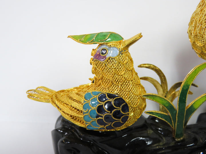 Cloisonne Enameled Birds