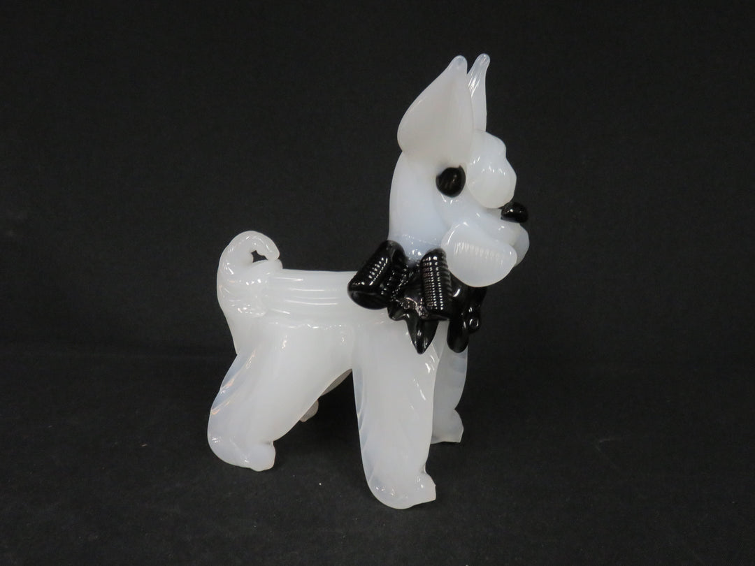 Vintage Art Glass Terrier Dog
