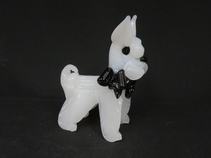 Vintage Art Glass Terrier Dog