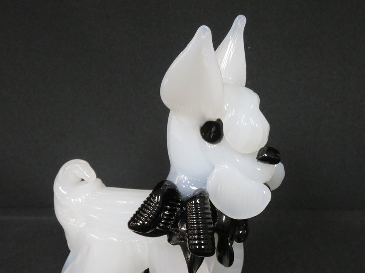 Vintage Art Glass Terrier Dog