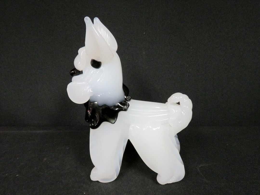 Vintage Art Glass Terrier Dog