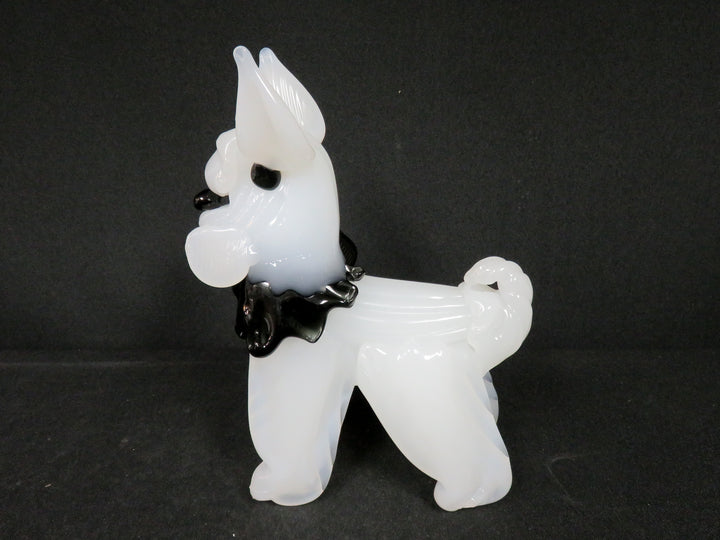 Vintage Art Glass Terrier Dog