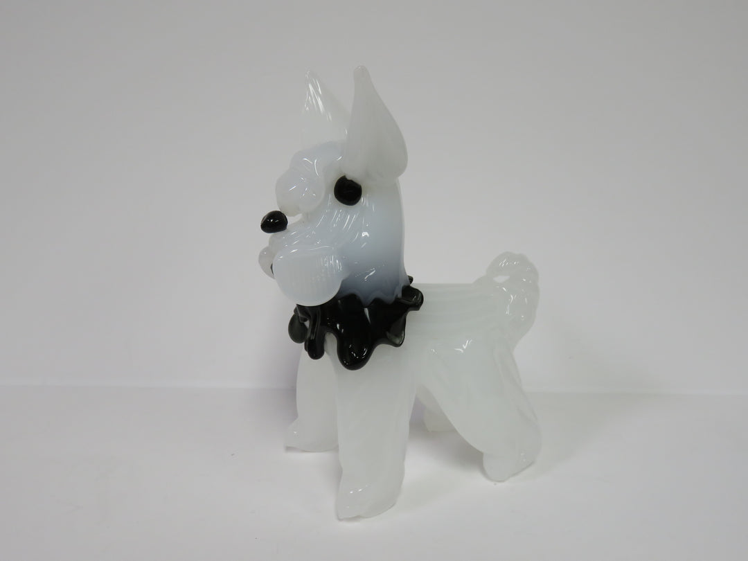 Vintage Art Glass Terrier Dog