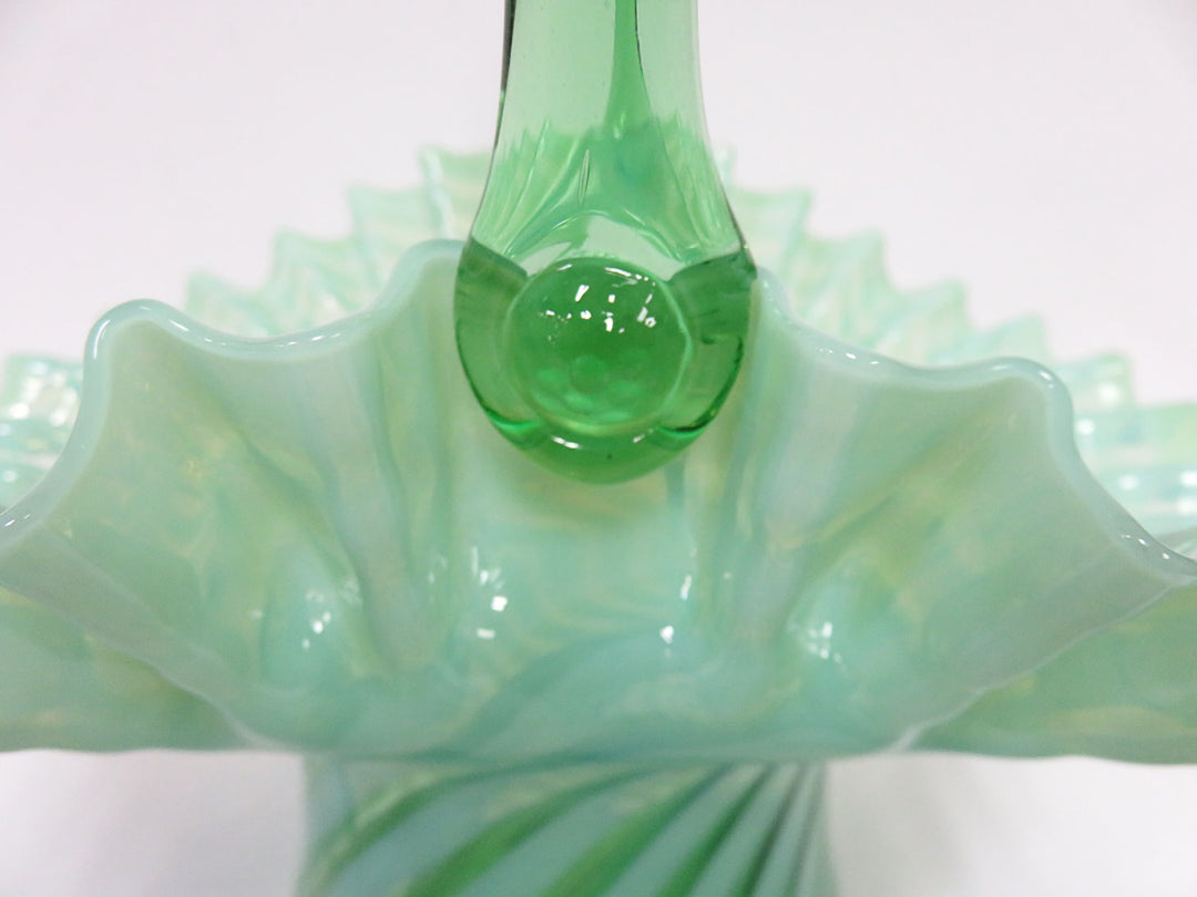 Uranium Glass Basket