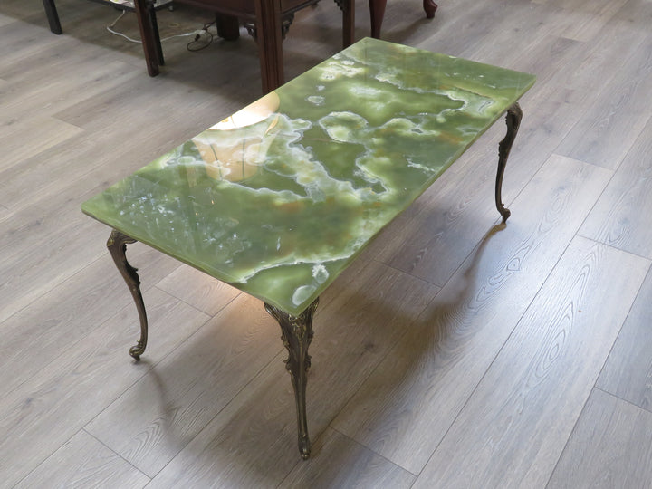 Onyx & Brass Coffee Table