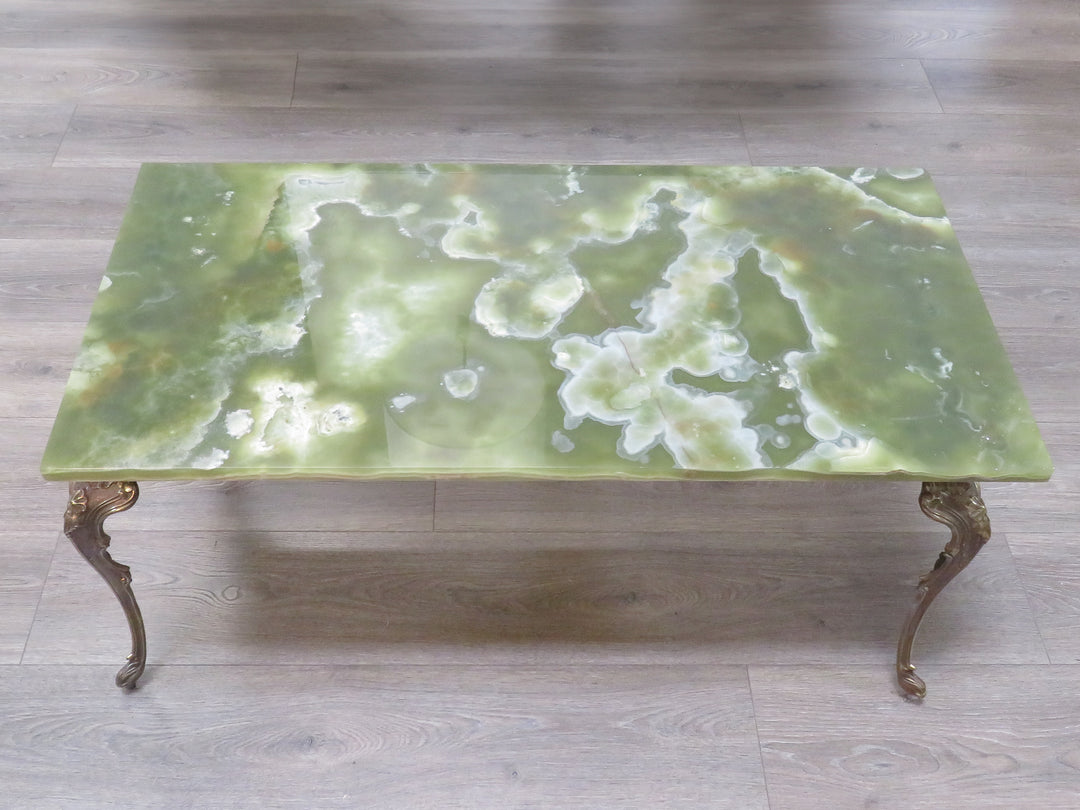Onyx & Brass Coffee Table