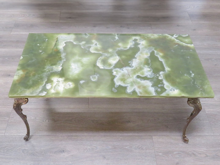 Onyx & Brass Coffee Table