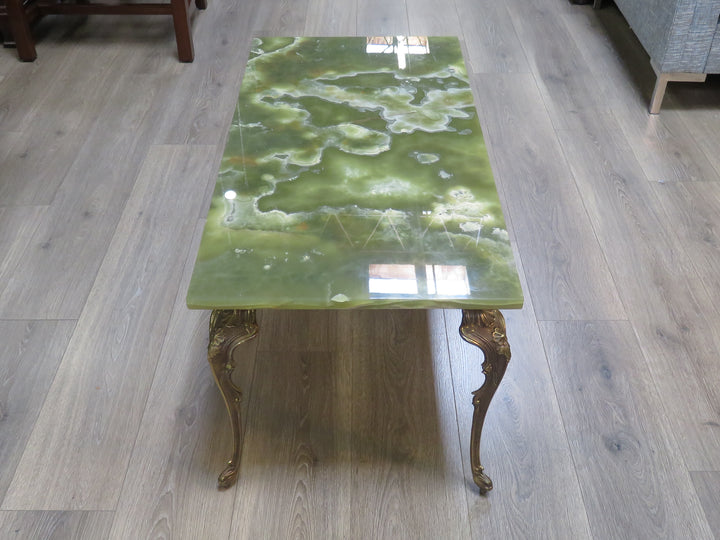 Onyx & Brass Coffee Table
