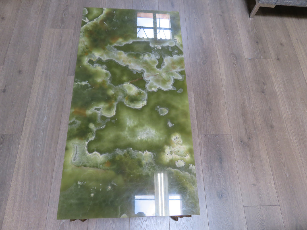 Onyx & Brass Coffee Table