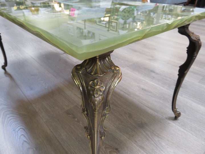 Onyx & Brass Coffee Table