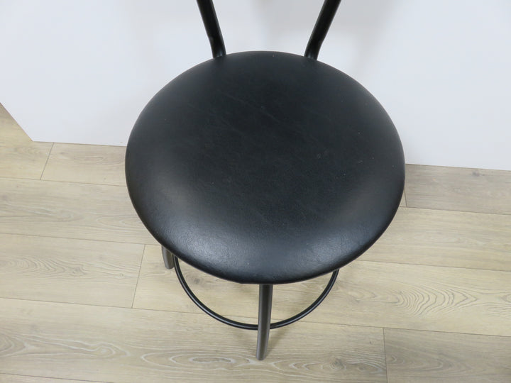 Black Metal Counter Stool