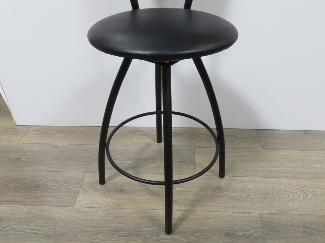 Black Metal Counter Stool