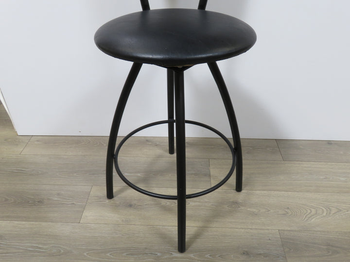 Black Metal Counter Stool