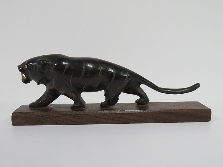 Carved Panther Figurine
