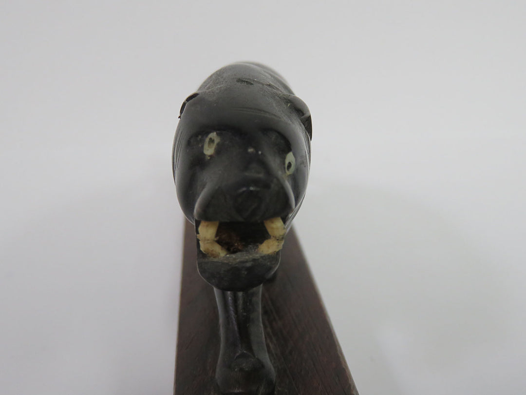 Carved Panther Figurine
