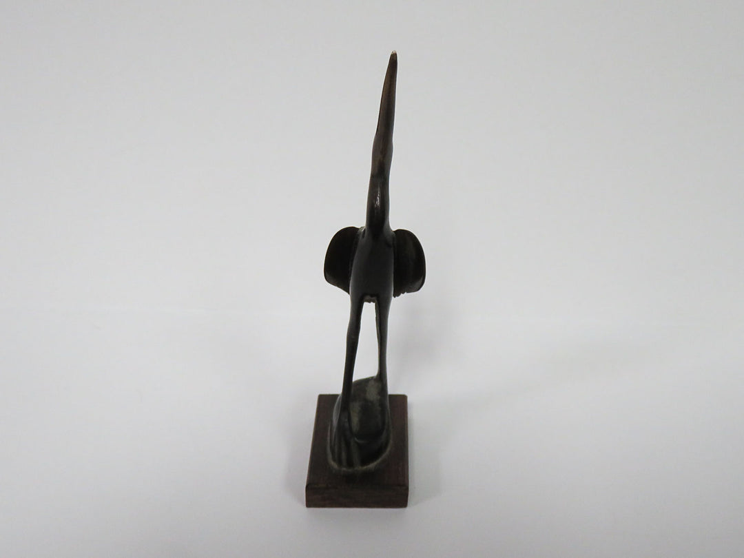 Carved Egret Figurine