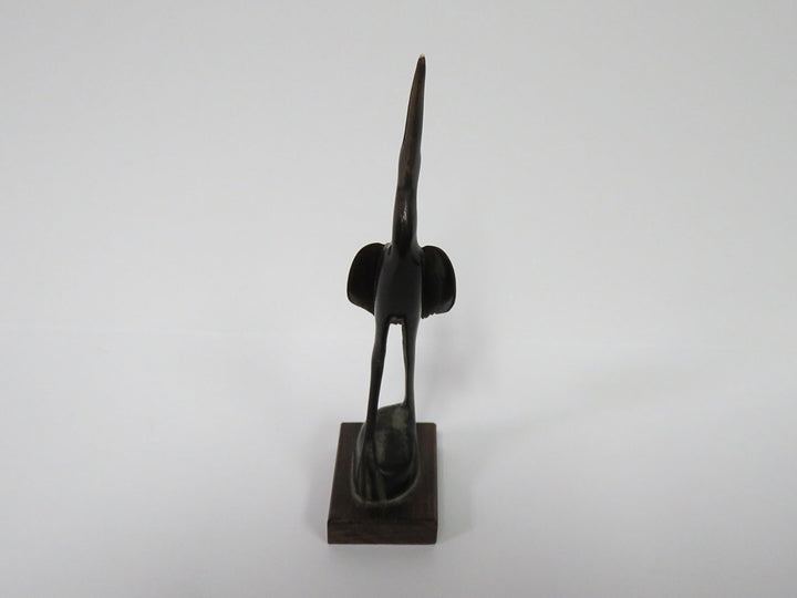 Carved Egret Figurine