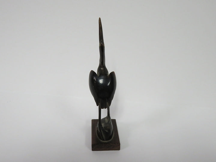 Carved Egret Figurine