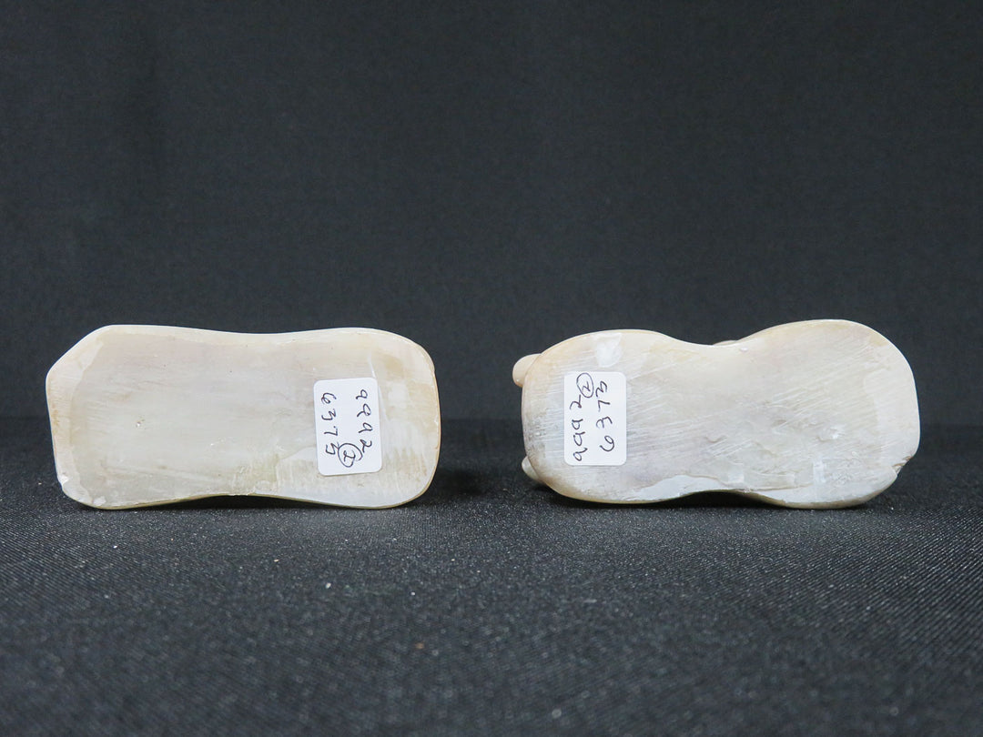 Pair of Soapstone Dogs