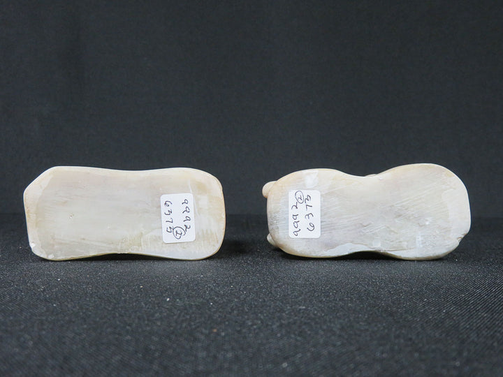 Pair of Soapstone Dogs