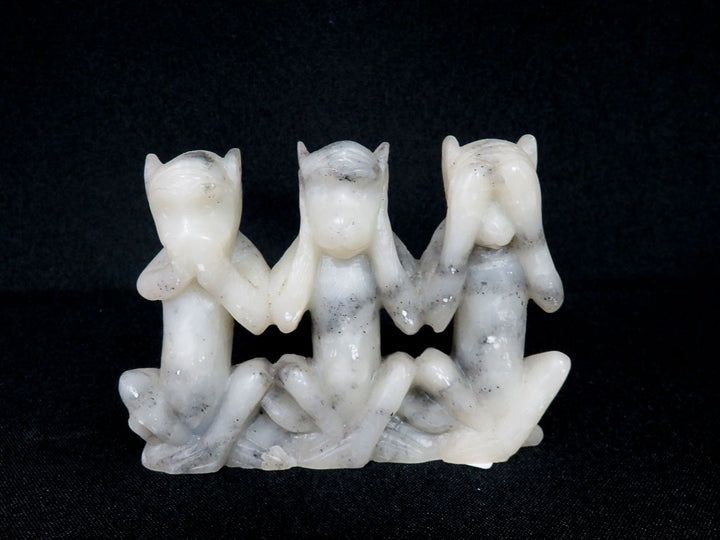 Soapstone Monkeys Figurine