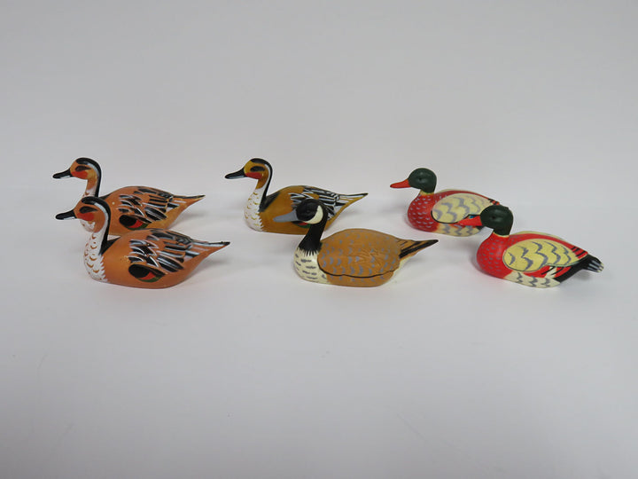Hand Painted Duck Figurines