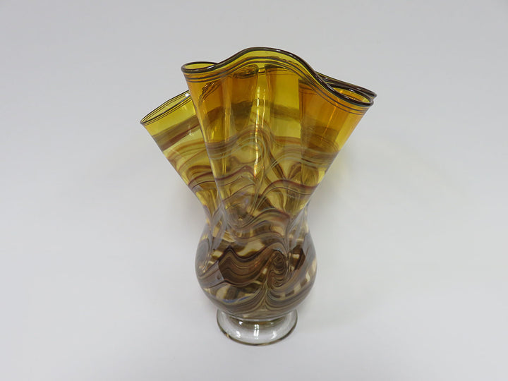 Signed Handkerchief Vase